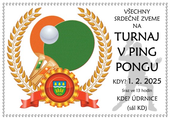 TURNAJ V PING PONGU 1.2.2025